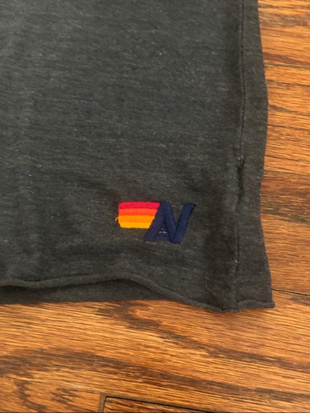 Aviator Nation Women’s Dark Gray Tee With Metallic Lightning Bolt Size Small - Picture 3 of 5